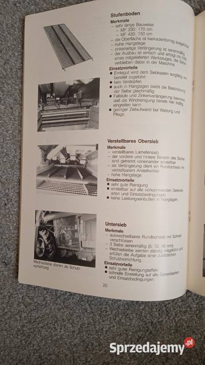 Instrukcja obsługi kombajnu MF 330430 Massey Lublin