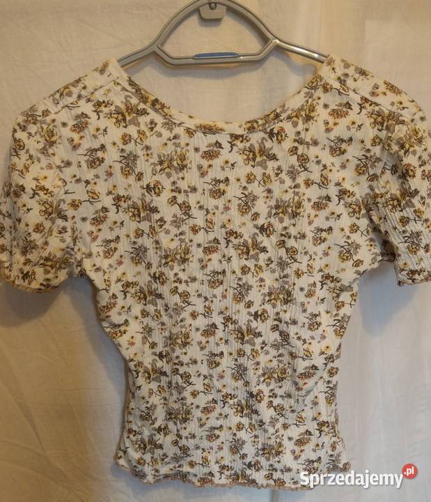 Crop top koszulka krótka XS S M made in italy czarny mazowieckie Warszawa