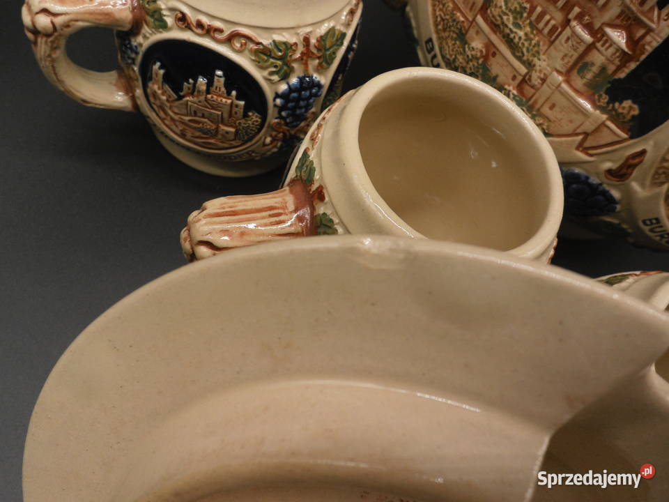 Zabytkowy niemiecki zestaw do ponczu grzańca