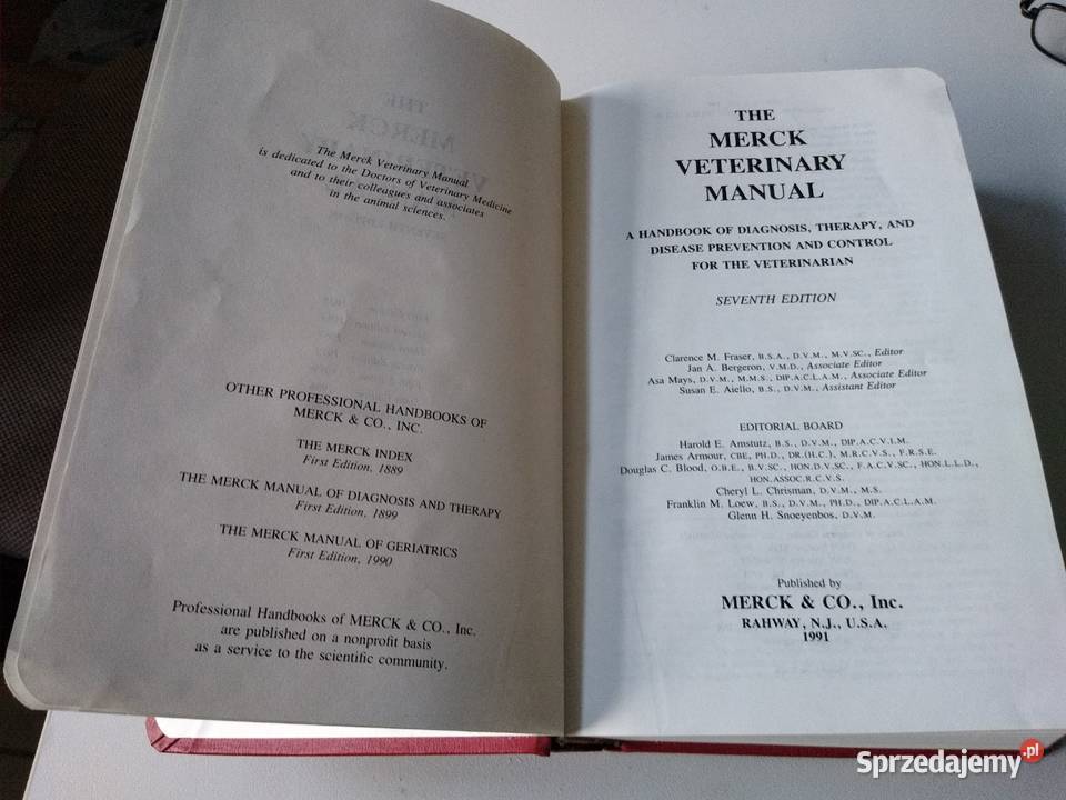 The Merck Veterinary Manual Seventh Edition sprzedam