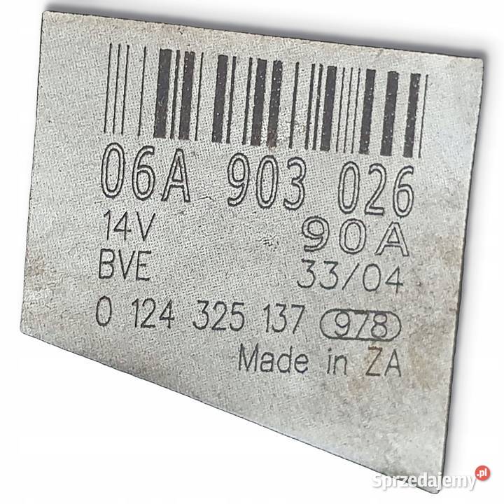 ALTERNATOR VW Golf IV 16 16V bosch 06A903026 osobowe sprzedam