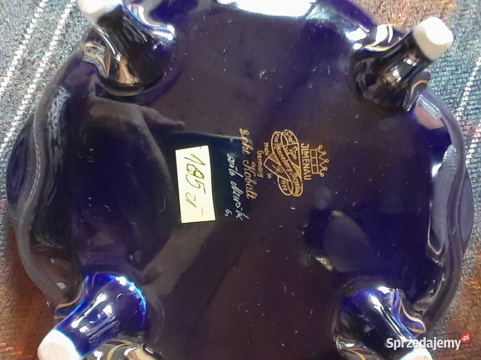 Patera kobaltowa ze złóceniem Prusim