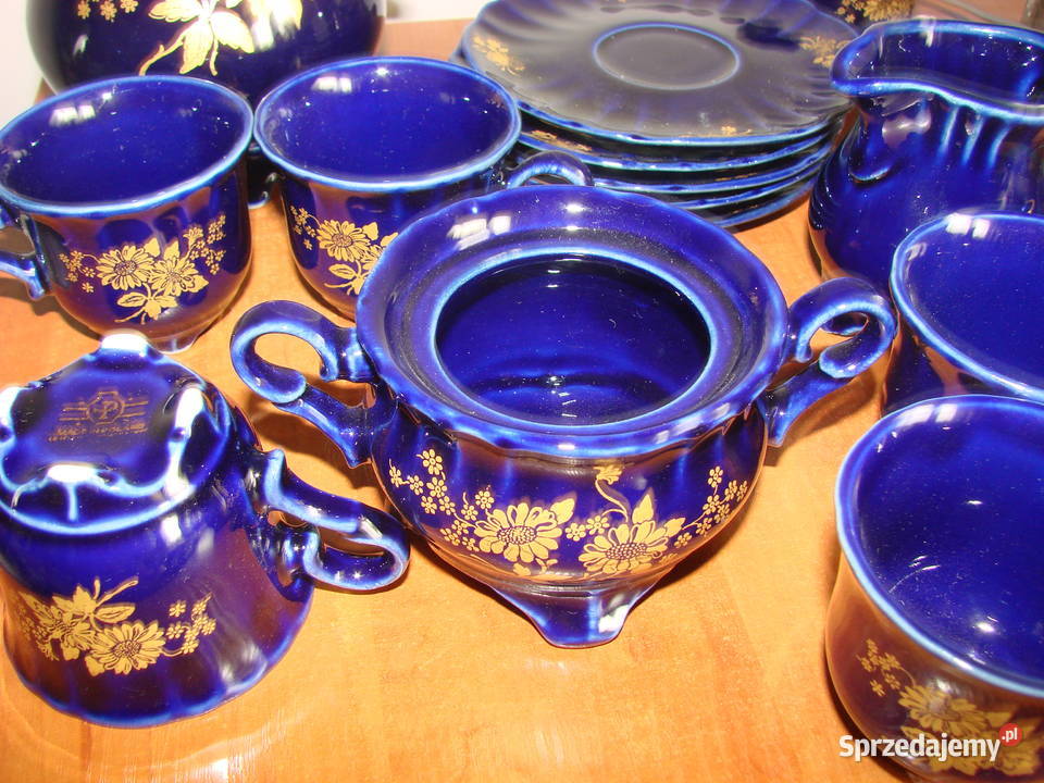 Porcelit Pruszków kobaltowa porcelana Pruszcz Gdański sprzedam