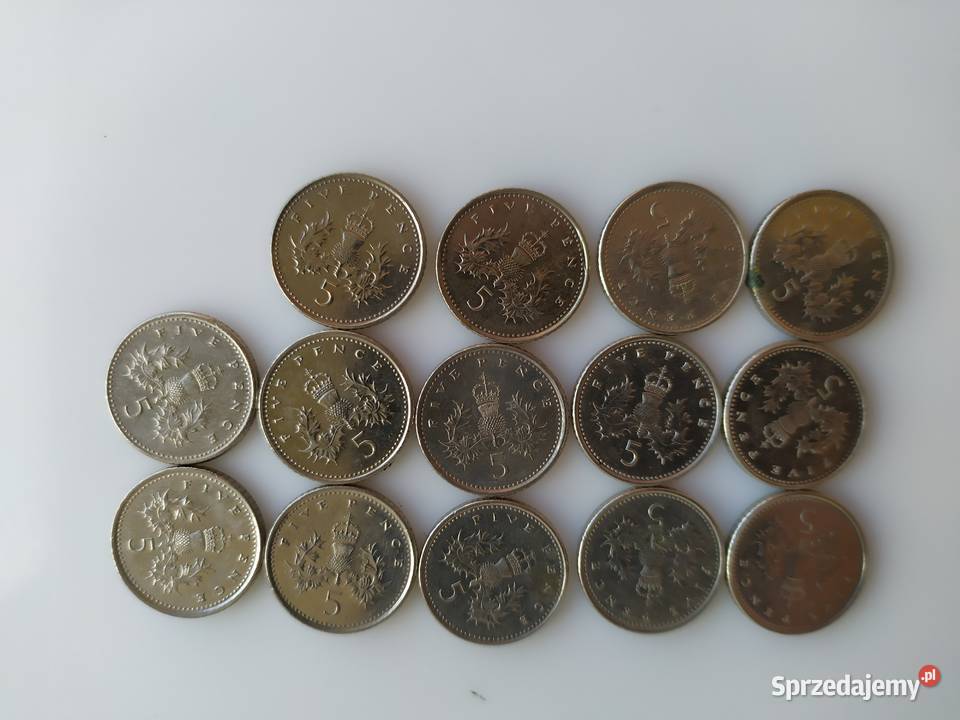 Moneta 5 FIVE PENCE UK Olecko