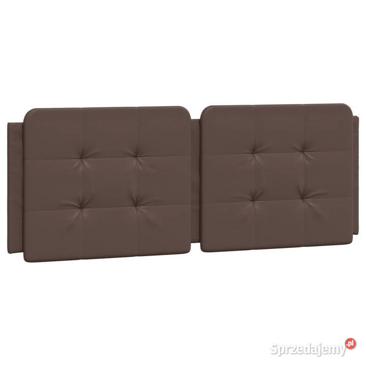 Łóżko z materacem brązowe sztuczna skóra 120x200