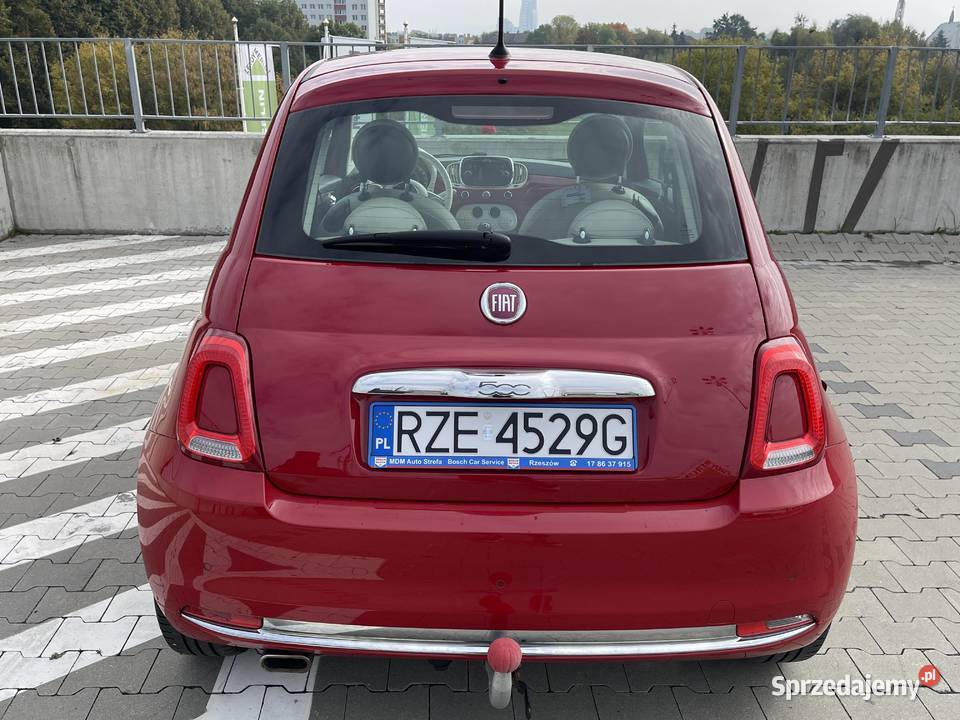 Fiat 500 12 8V 69 2016R 92 529 LOUNGE tryb CITY Rzeszów