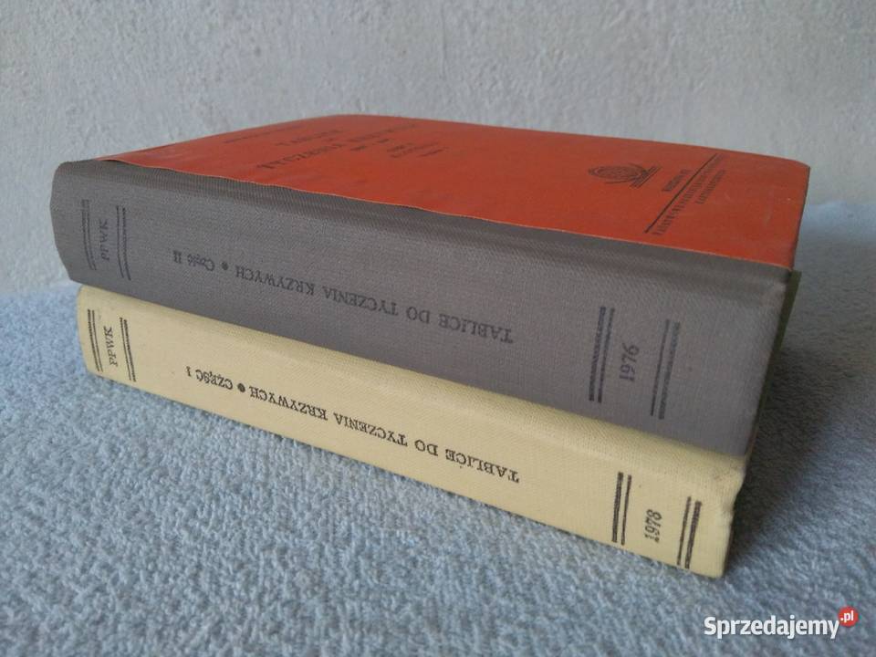 Tablice do tyczenia krzywych 2 tomy Klotoida twarda sprzedam