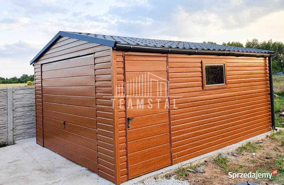 GARAŻ BLASZANY 4m x 5m dwuspad blachodachówka Tarnów