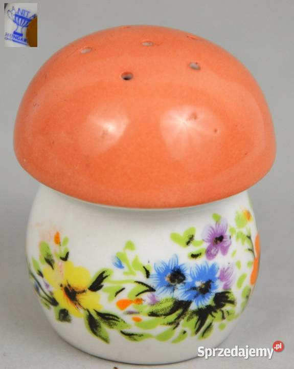 solniczka grzybek porcelana Aquincum Węgry lata Pomiechówek sprzedam