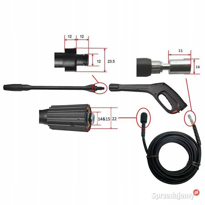 HydroClean VarioJet 8M Pistolet z Dyszą Vario