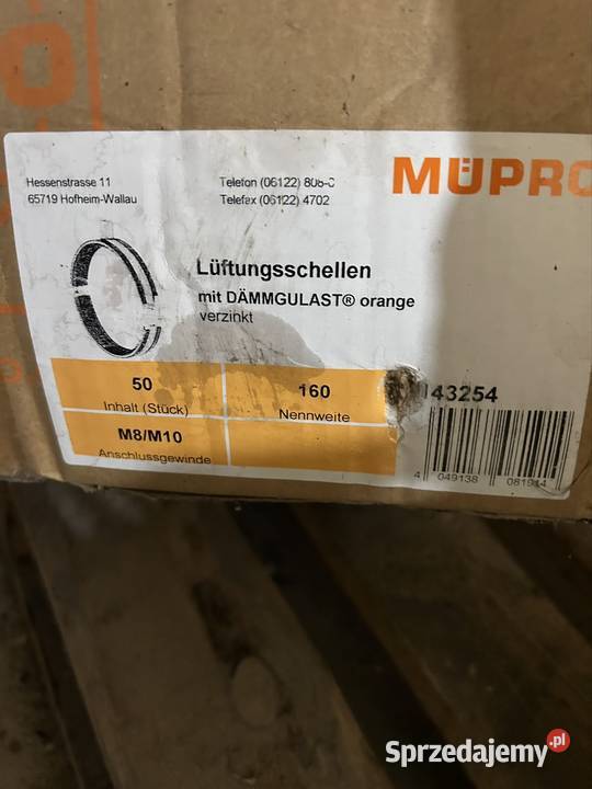 Obejmy montażowe 132137 160 Rytlów