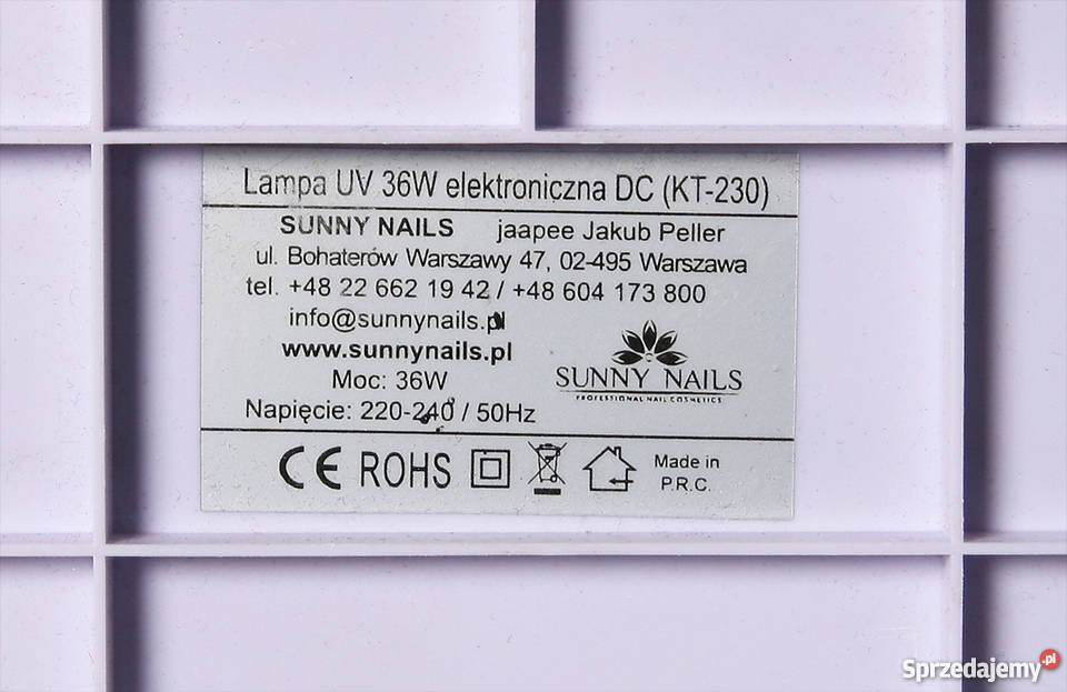 Lampa UV Sunny Nails do hybrydy i żelu Radom