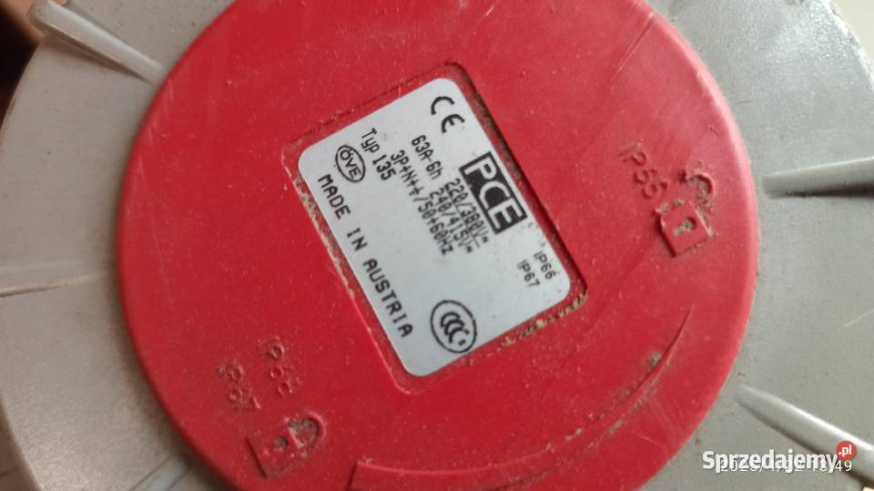 gniazdo wtykowe z wtyczka 5 bolcowe siła 400 Produkcja Kłodawa