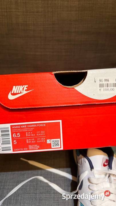 Nowe Buty Nike Gamma Force r 375 235 Box 23.5cm Żukowo sprzedam