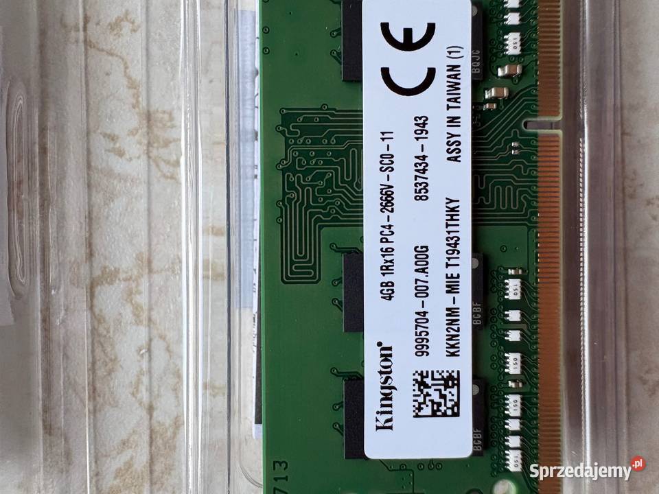 Pamięć Kingston RAM DDR4 SODIMM 2x4GB Pamięci