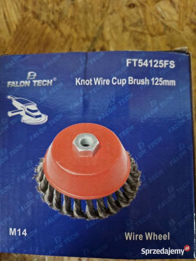 Szczotka druciana czołowa 125mm stalowy drut wielkopolskie Głogowa