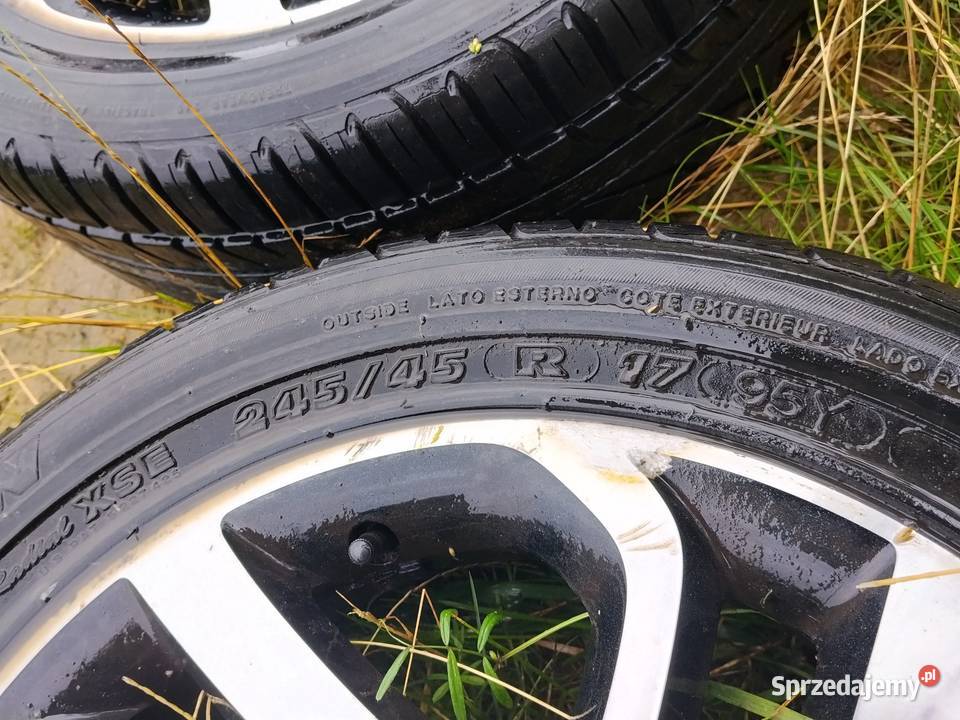 Na sprzedaż felga aluminiowa z oponą widoczna na mazowieckie Sierpc