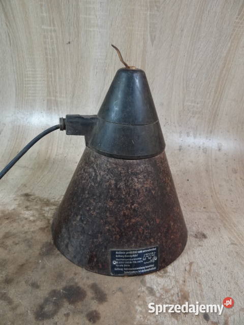 lampa wisząca Industrial loft fabryczna org DDR lubuskie Żary