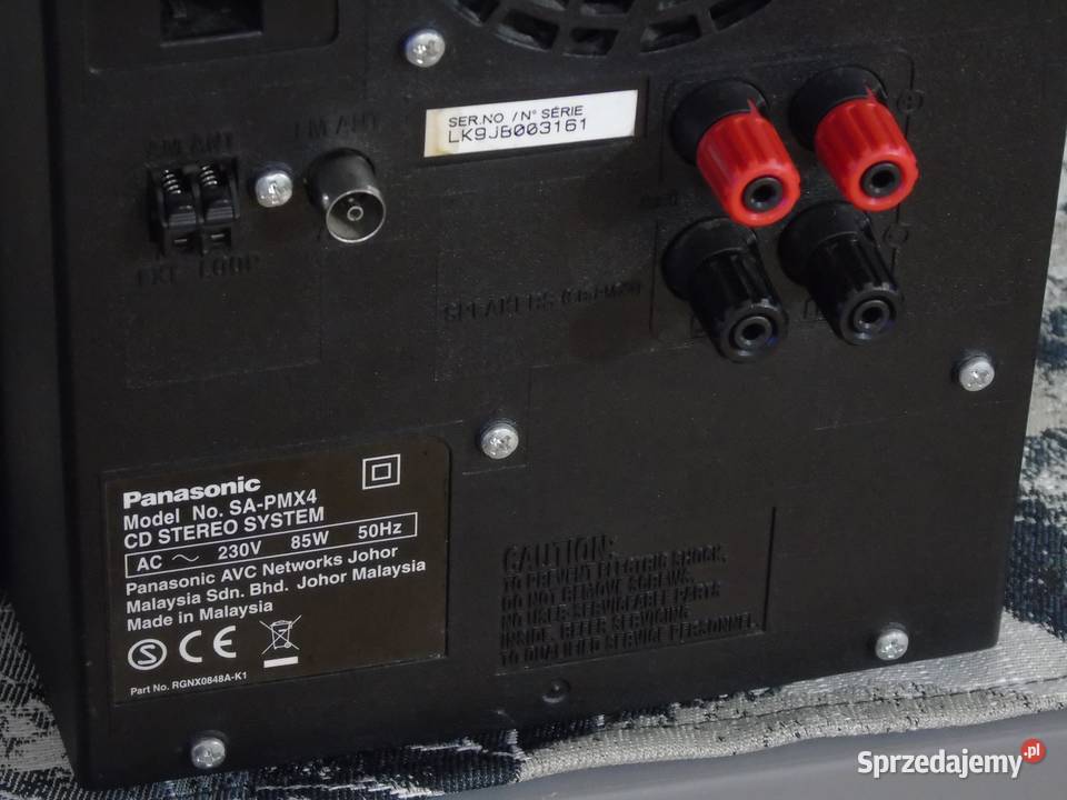 Wieża Panasonic SAPMX4 USB mp3 RDS CD AUX Jasło