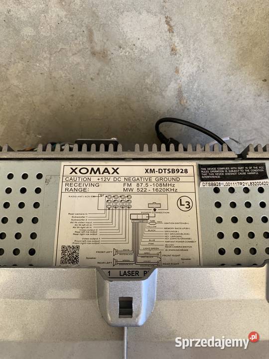 Radio Xomax XMDTSB928 kompletna obudowa do Ford Radlin