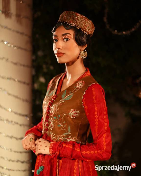 Brązowa kamizelka bolerko gorset S 36 etno folk Szczecin sprzedam