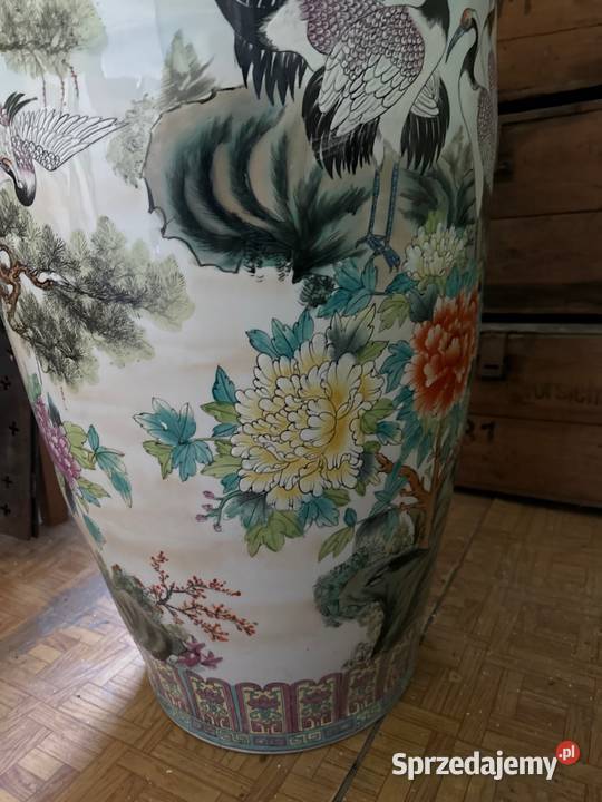 Ogromny porcelanowy dzban 134 wazon amfora antyk Międzylesie