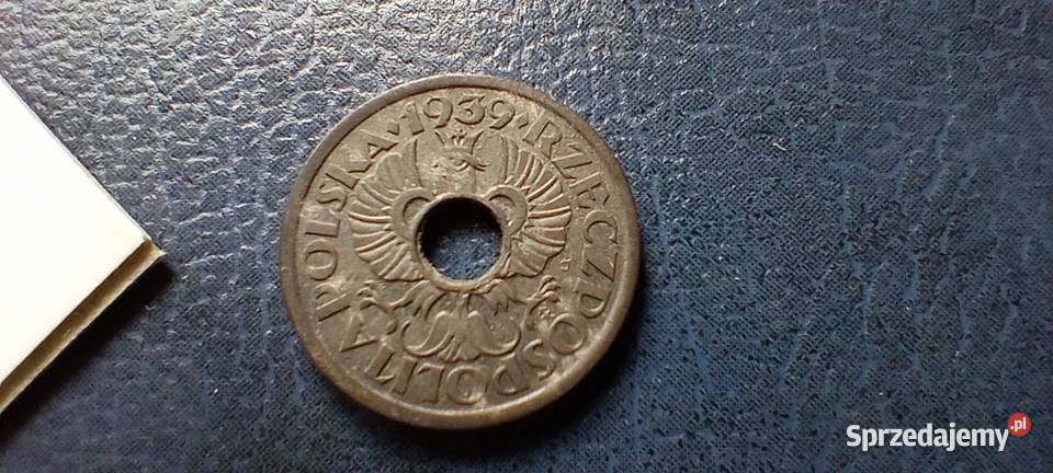 Stare monety 5 groszy 1939 cynk 2RP Polska sprzedam