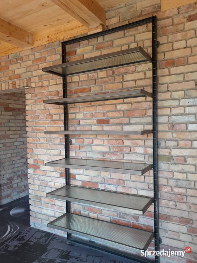 Regał z półkami szklanymi półka regał szkło loft małopolskie