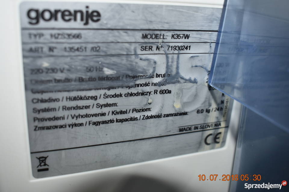 Lodówka Gorenje Ryki