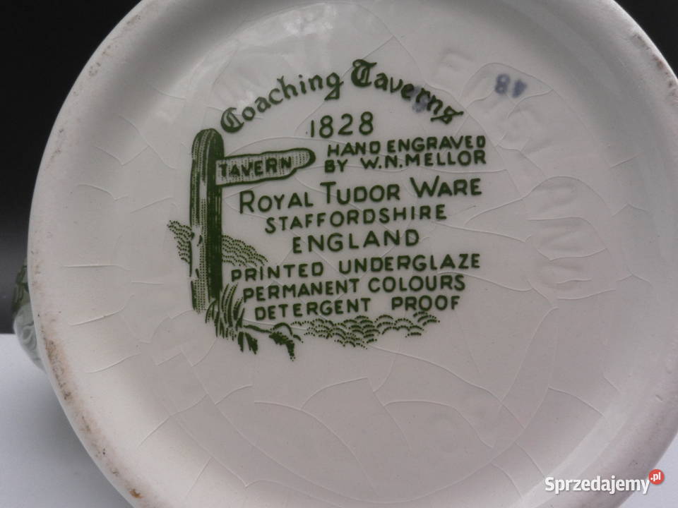 Zabytkowy Dzbanek do KawyHerbaty Royal Tudor