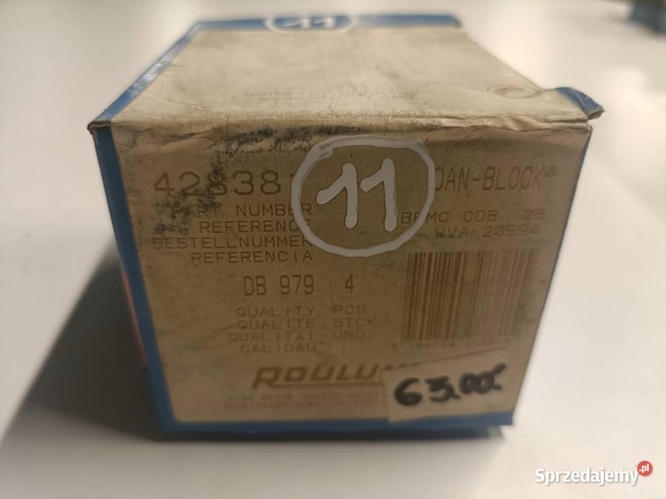 KLOCKI HAMULCOWE Citroen C15E Visa PRZEDNIE Części samochodowe