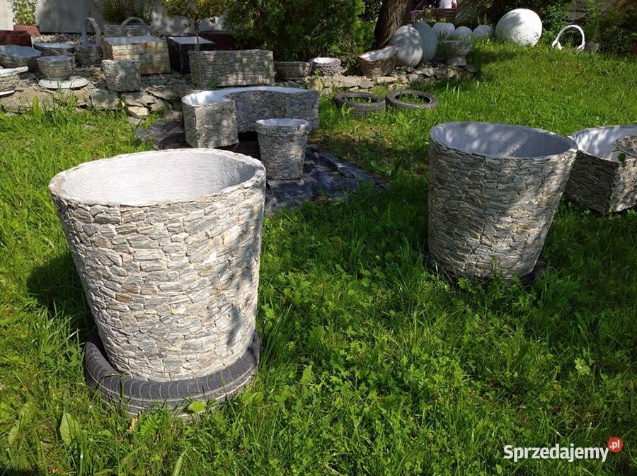 Duża donica z kamienia naturalnego hit Długołęka-Świerkla