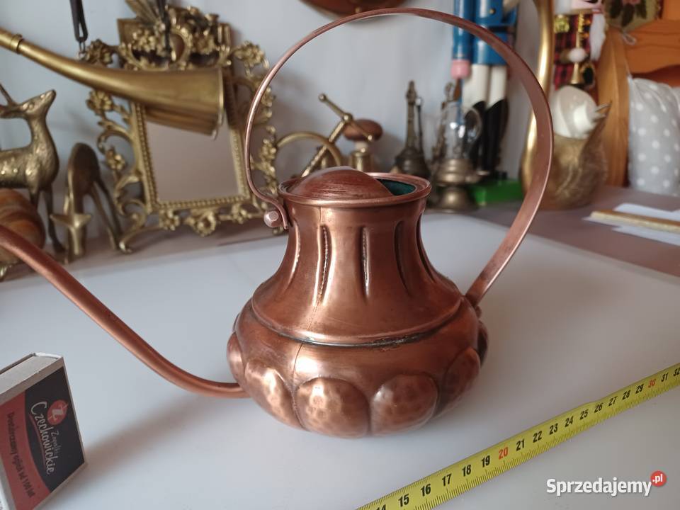 Piękna konewka miedziana Poznań