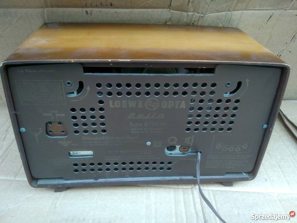 Radio lampowe Loewe Opta Bella gra zachodniopomorskie Wałcz