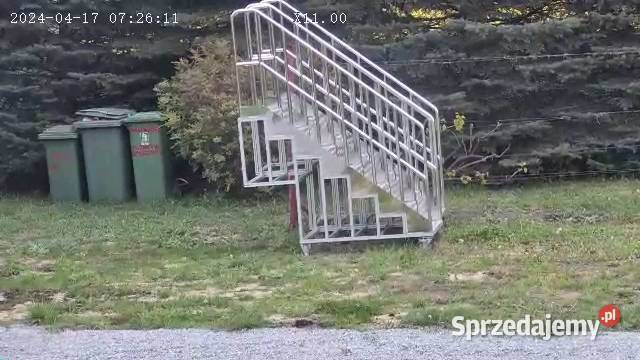Podest schody na kułkach
