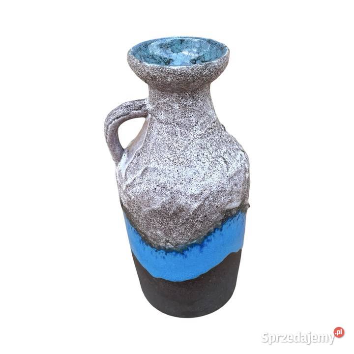 Ceramiczny wazon z uchem fat lava Strehla Warszawa