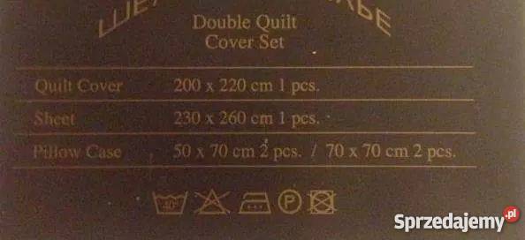 Pościel satynowa 6cześci Chanel Burberry Armani Legnica sprzedam