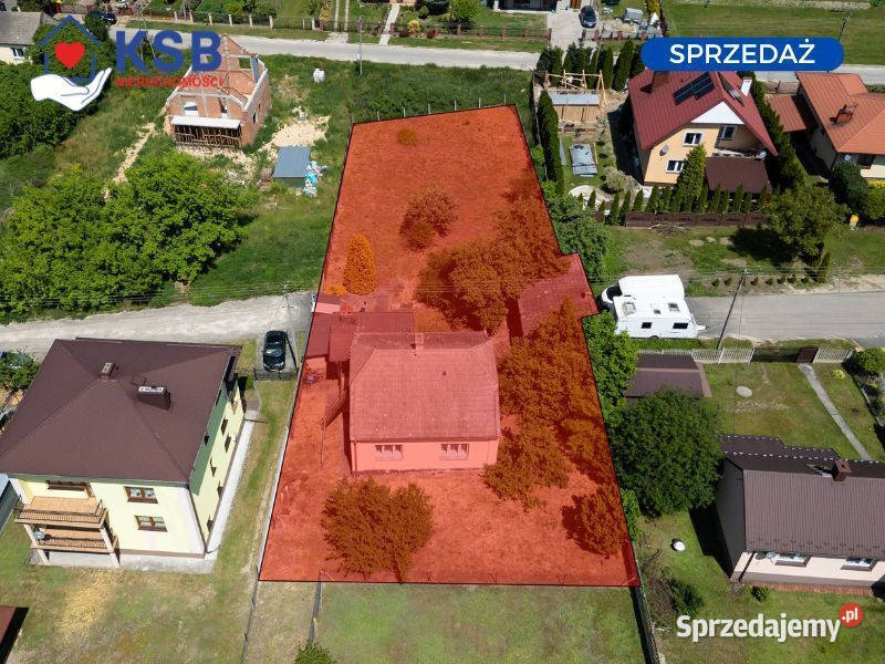 Dom 64m2 działki budowlane 1191m2 Ćmielów