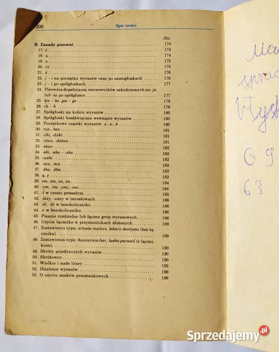 SŁOWNICZEK ORTOGRAFICZNY z zasadami pisowni Hajnówka