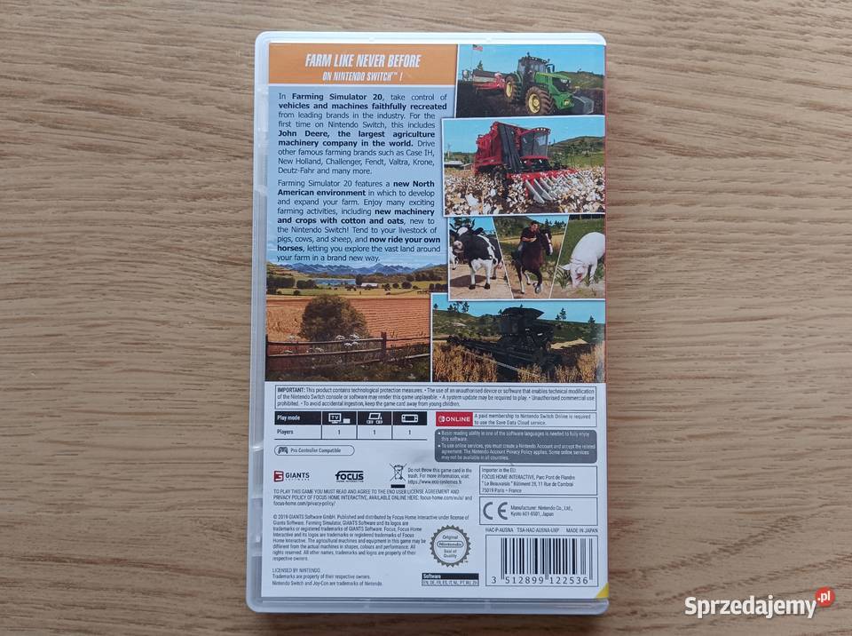 Farming Simulator 20 na konsolę Nintendo Switch Gry komputerowe i konsolowe Gdańsk