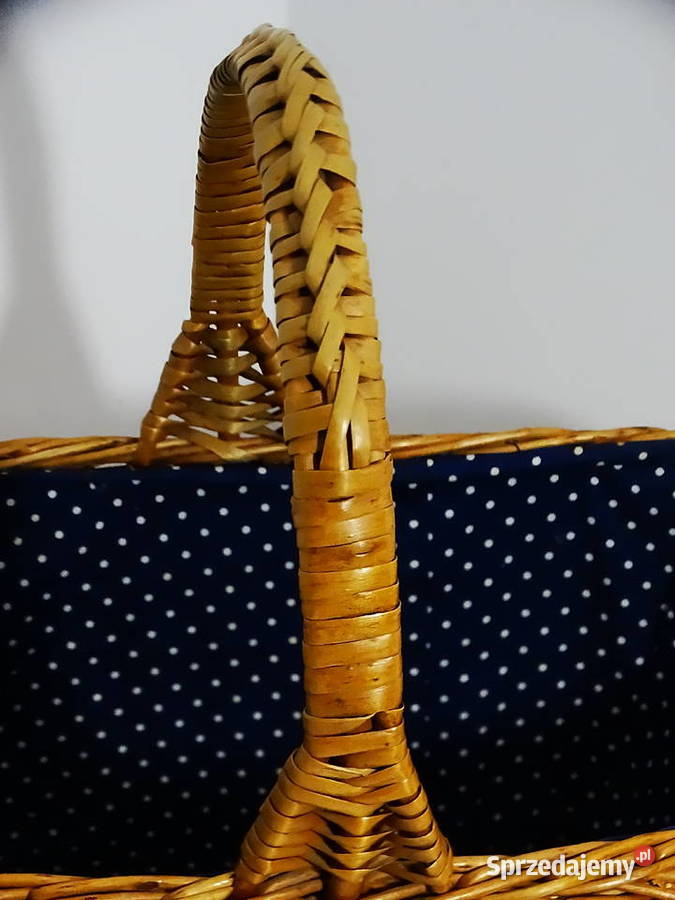 Koszyk wiklinowy z podszewką 40262445 Biłgoraj