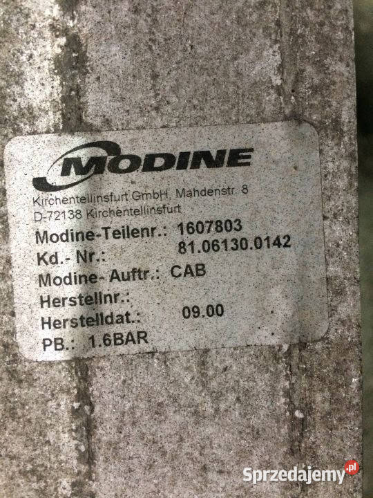 Intercooler MAN L2000 8163 81061300142 Oryginał ciężarowe Maszewo