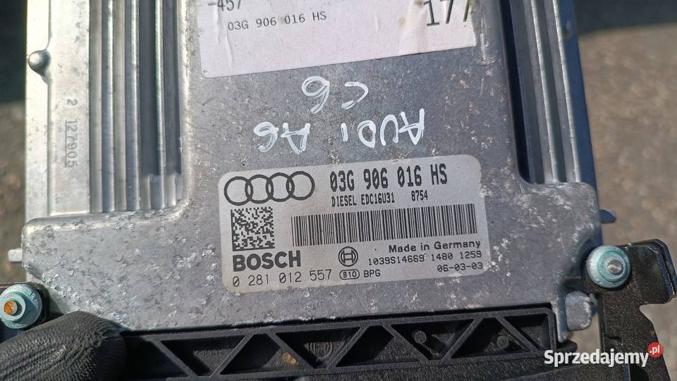 03G906016HS 0281012557 Komputer sterownik Audi małopolskie Radłów