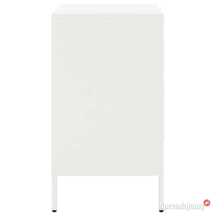 Szafki nocne 2 białe 36x39x68 stal WM843089 Warszawa