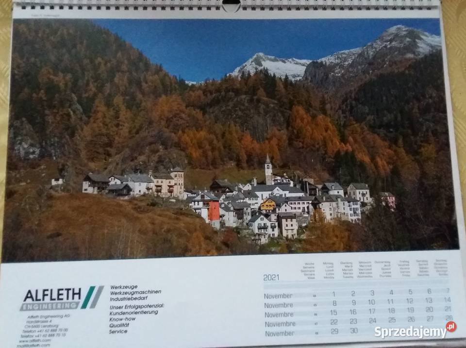 Kalendarz ścienny wiszący 40x32Krajobrazy Łódź