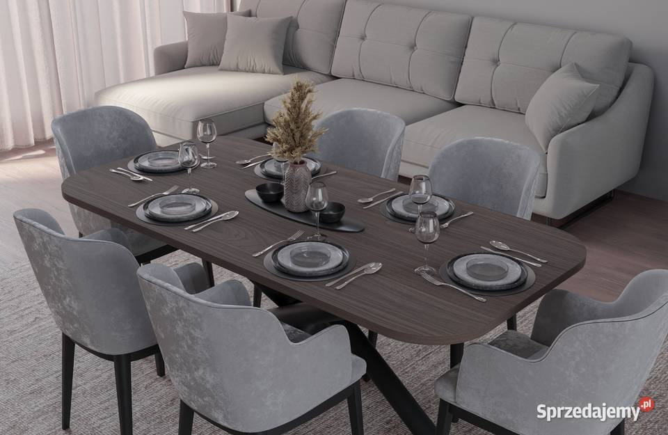 Nowość duży stół 185x90 stelaż pająk 4 kolory 185cm