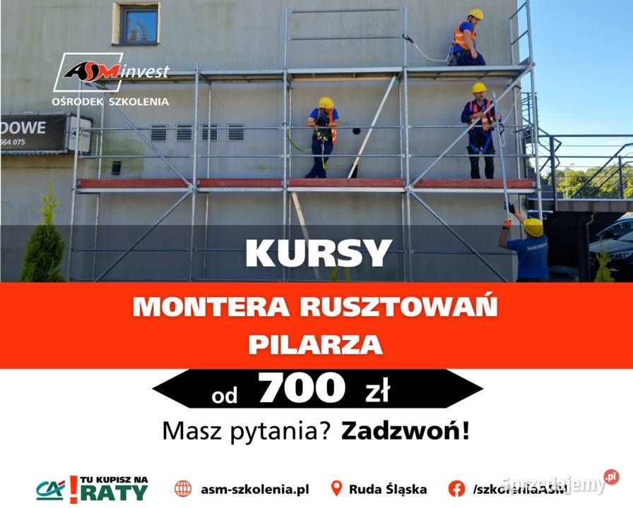 Uprawnienia kurs Monter rusztowań rusztowania Bielsko-Biała