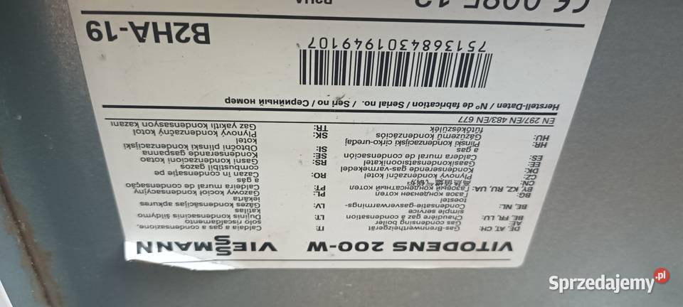 Viessmann Vitodens 200 B2HA19 jednofunkcyjny mazowieckie Piaseczno