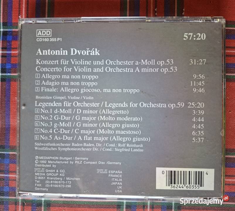Antonin Dvorak Vienna Master Series CD Płyty i kasety Muzyka małopolskie Kraków