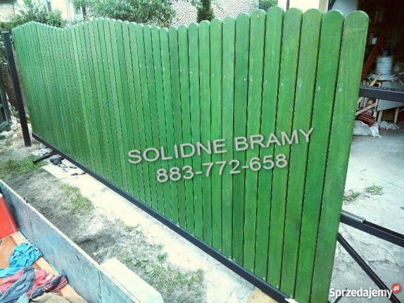 Ogrodzenie ze sztachet olchowych bramy przęsła Otwock